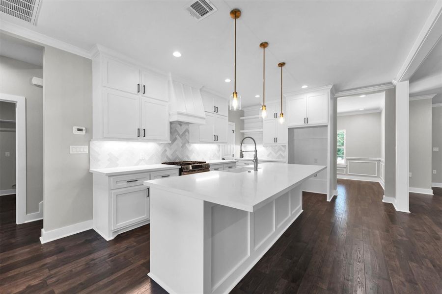 Furnished interior view inside a new home in , New Waverly (Image 7).
