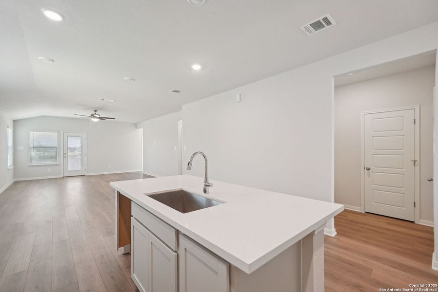 Furnished interior view inside a new home in Estancia Ranch - Premier Series, San Antonio (Image 9).