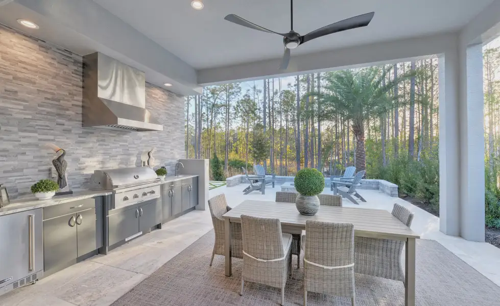 Furnished interior view inside a new home in Woodhaven, Port Orange (Image 19).