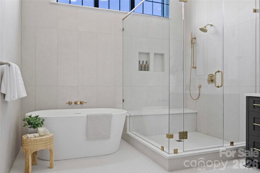 Furnished interior view inside a new home in , Charlotte (Image 5).