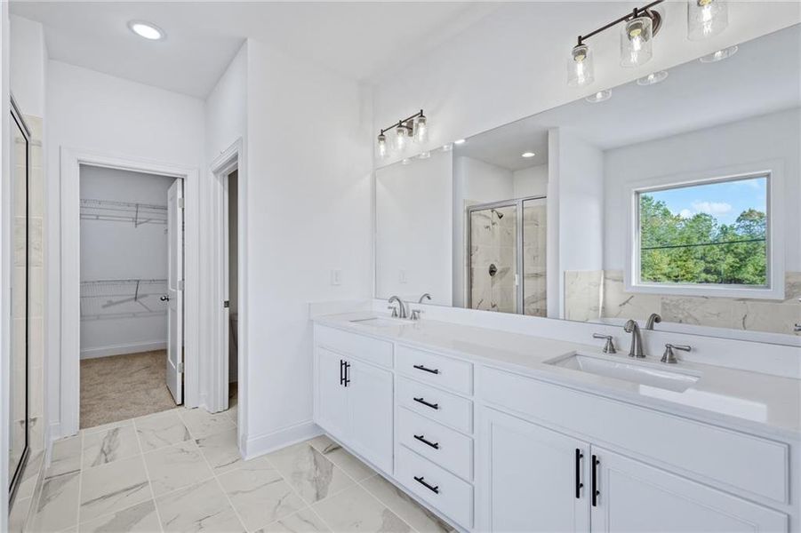 Furnished interior view inside a new home in , Buford (Image 10).
