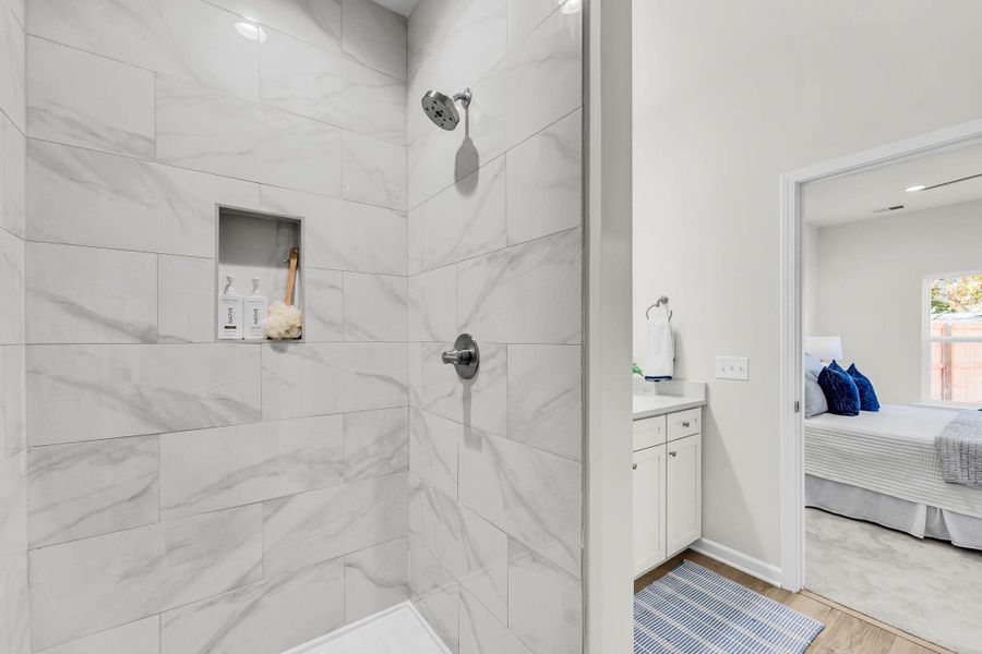 Furnished interior view inside a new home in , Charleston (Image 12).