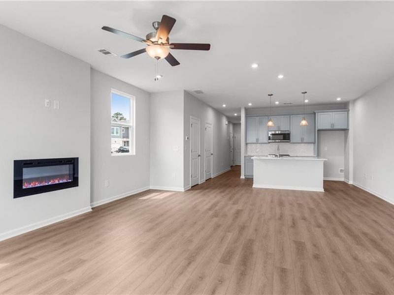 Spacious, unfurnished interior of a new home in Stegall Village, Cartersville (Image 15). Spacious, unfurnished interior of a new home in Stegall Village, Cartersville (Image 15).