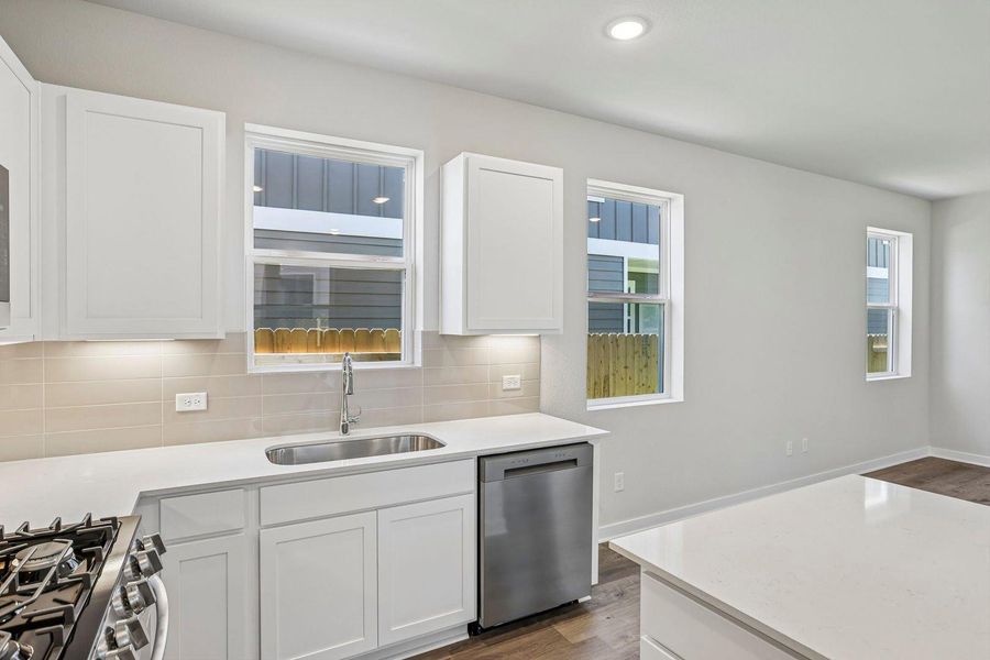 Furnished interior view inside a new home in Avery Centre, Round Rock (Image 7). Furnished interior view inside a new home in Avery Centre, Round Rock (Image 7).
