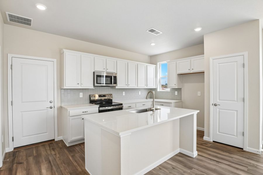 Furnished interior view inside a new home in Pintail Commons at Johnstown Village, Johnstown (Image 4).