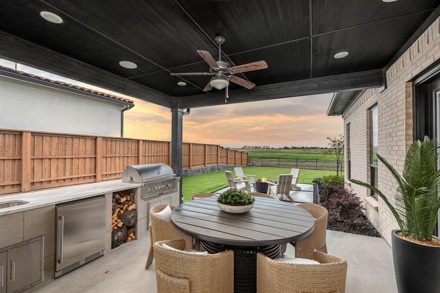 Exterior details and patio area of a home in , Frisco (Image 2). Exterior details and patio area of a home in , Frisco (Image 2).