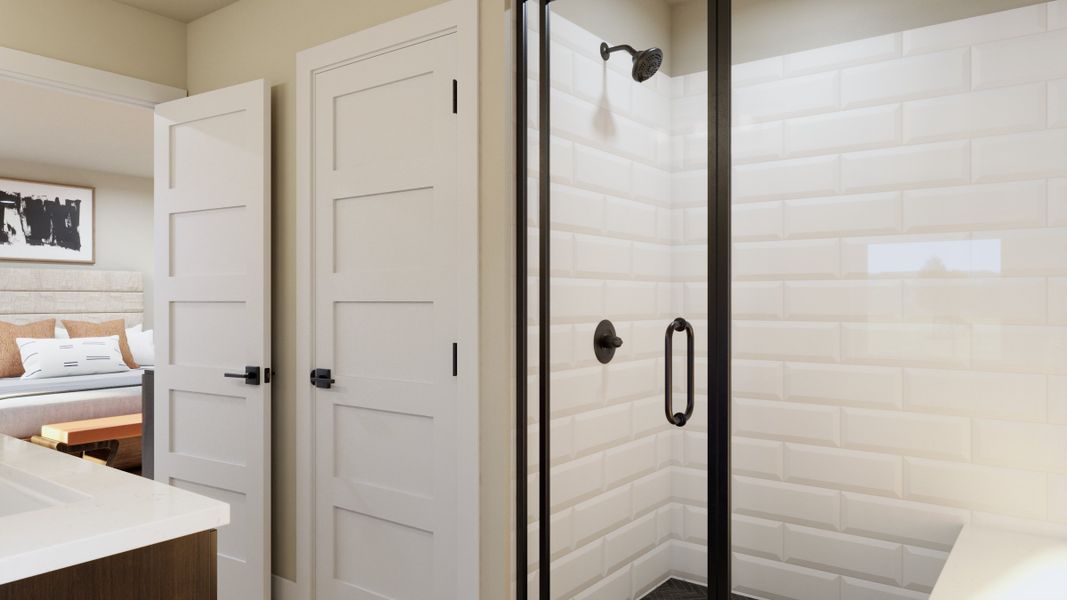 Representative interior finishes for a home built from the Jansen by Risewell Homes in Highlands Preserve, Mead (Image 14).