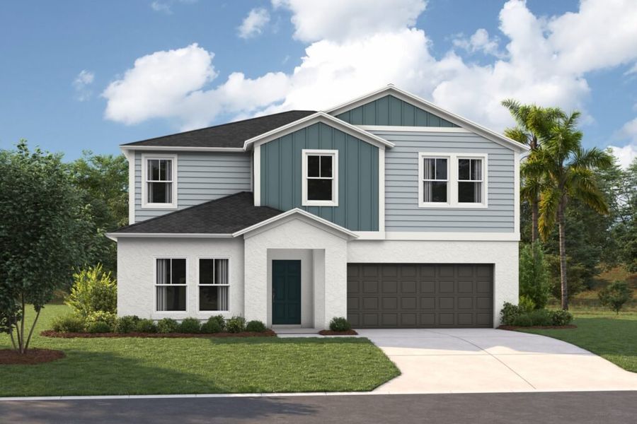 Representative exterior photo of a completed home built from the Catalina by Casa Fresca Homes in Two Rivers, Zephyrhills, FL (Image 11).
