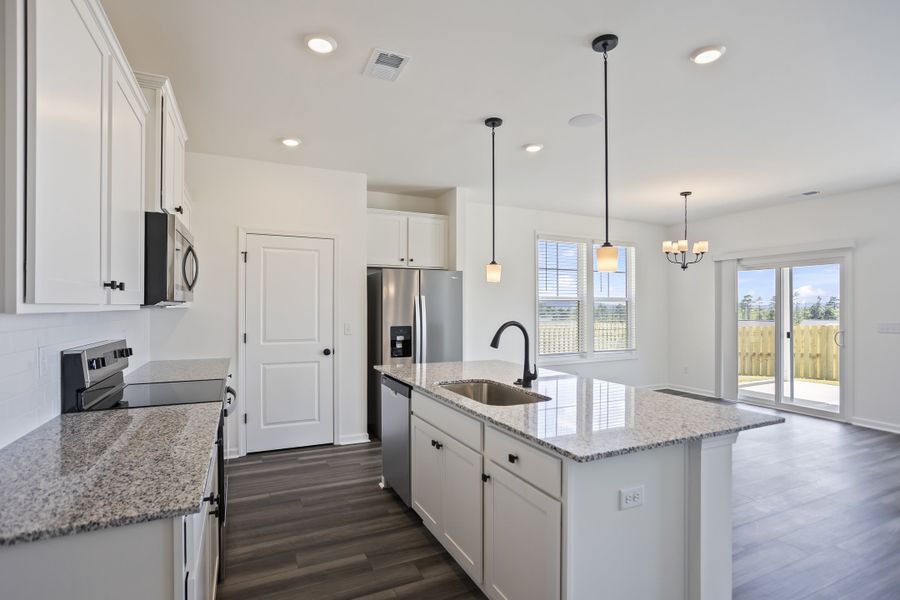 Furnished interior view inside a new home in Providence Station at Trolley Run, Aiken (Image 6). Furnished interior view inside a new home in Providence Station at Trolley Run, Aiken (Image 6).