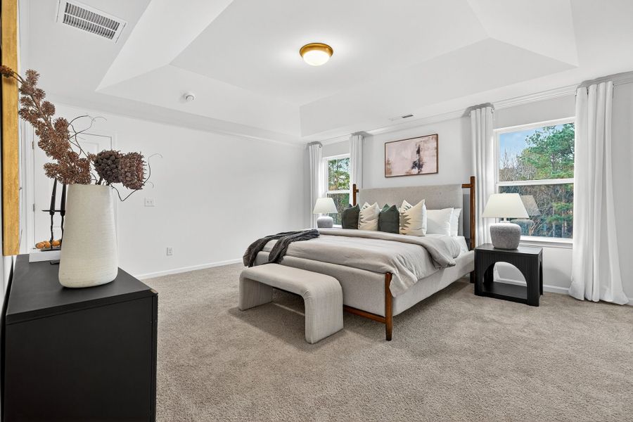 Furnished interior view inside a new home in Edgewater - Lakeview Point, Lancaster (Image 16). Furnished interior view inside a new home in Edgewater - Lakeview Point, Lancaster (Image 16).