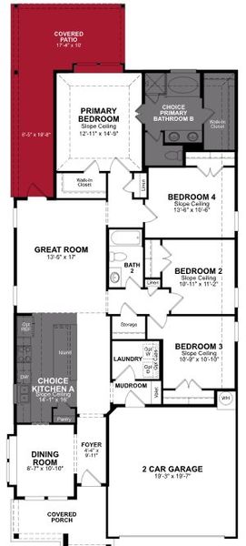 2D floor plan layout of this home in Amira, Tomball, TX (Image 3).