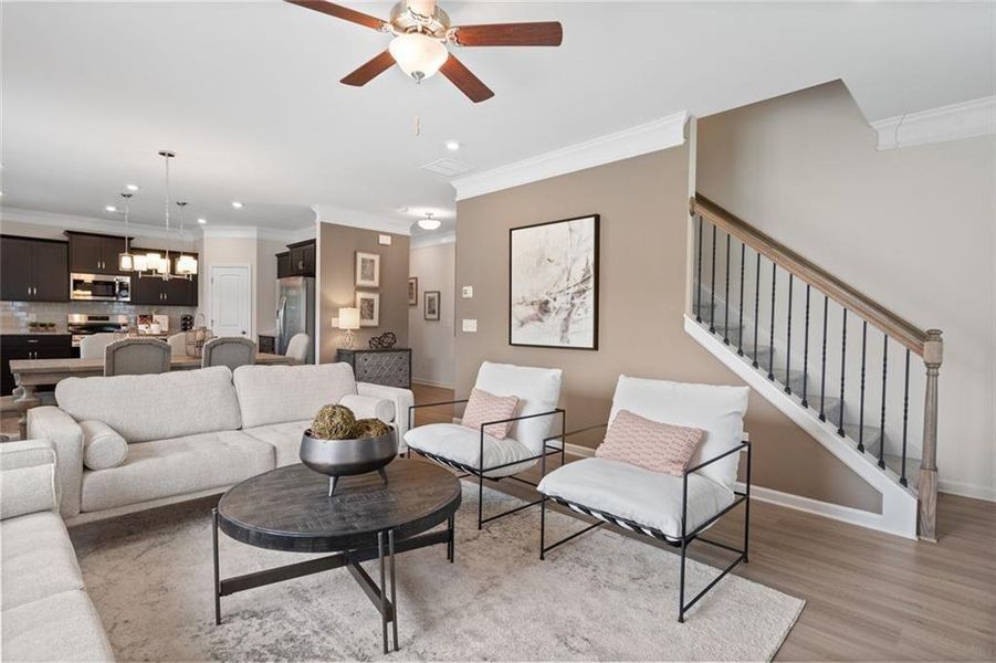 Furnished interior view inside a new home in Evergreen at Lakeside, Temple (Image 15).