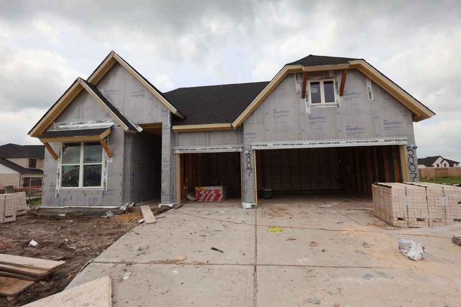 In-progress construction of a new home in Brookewater - Ascent Collection, Rosenberg, TX (Image 4).