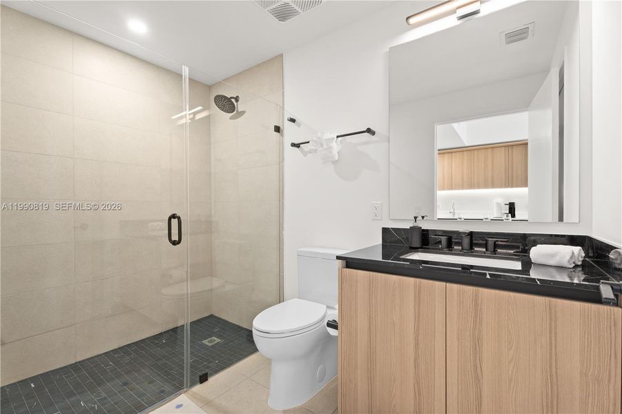 Furnished interior view inside a new home in , Miami (Image 15).