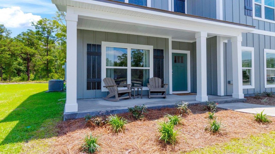 Representative exterior details of a home built from the The Embry by D.R. Horton in Greystone, Crawfordville (Image 2). Representative exterior details of a home built from the The Embry by D.R. Horton in Greystone, Crawfordville (Image 2).