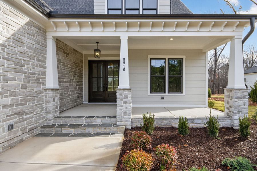 Representative exterior details of a home built from the Brassfield by Homes by Dickerson in Cattail, Clayton (Image 3).