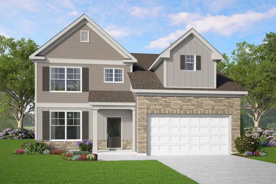 Front exterior of a home in the Oakhill Estates community, located in Adairsville, GA (Image 2).