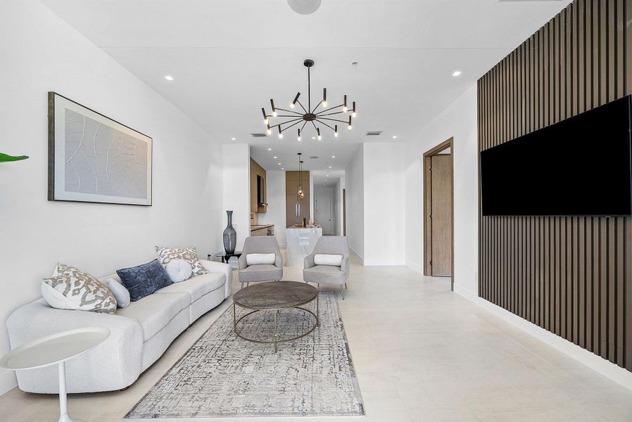 Furnished interior view inside a new home in , Delray Beach (Image 13).