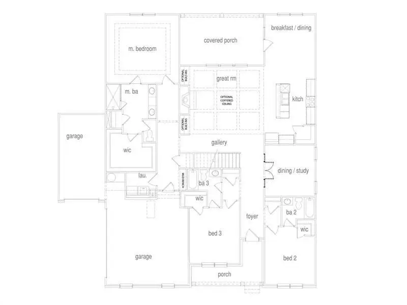 2D floor plan layout of this home in Pinegate, Covington, GA (Image 3).