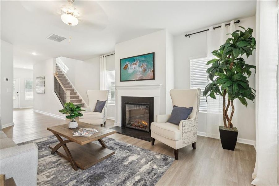 Furnished interior view inside a new home in Fairview Lake, Conyers (Image 44).