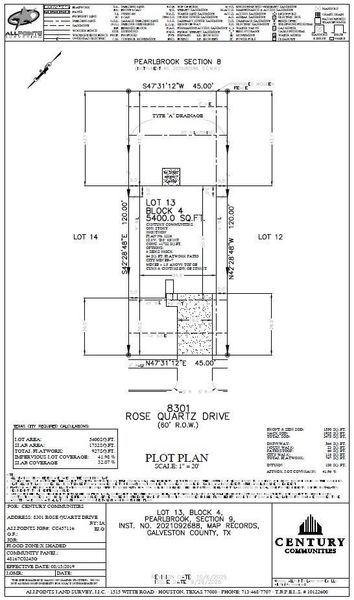 2D floor plan layout of this home in Pearlbrook, Texas City, TX (Image 4).