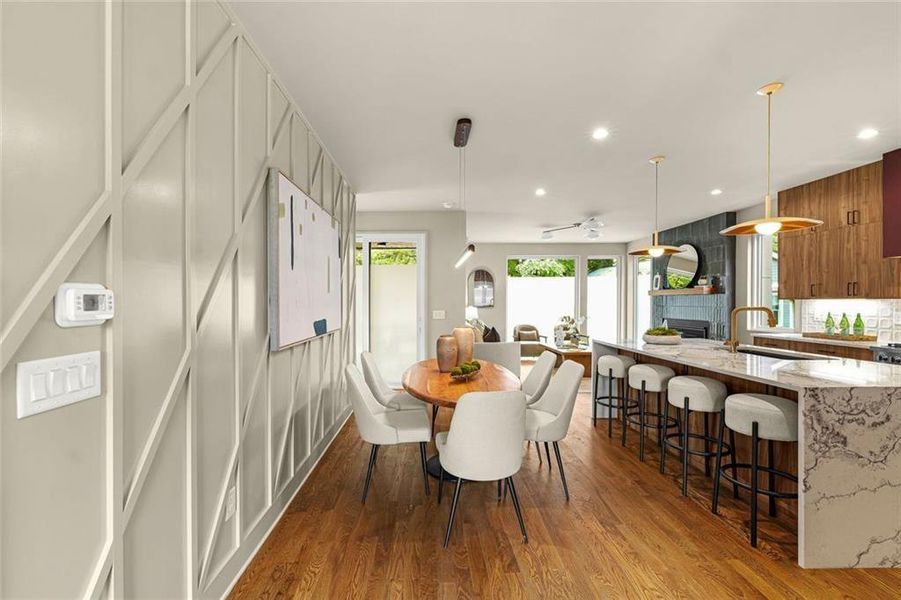Furnished interior view inside a new home in , Atlanta (Image 11).
