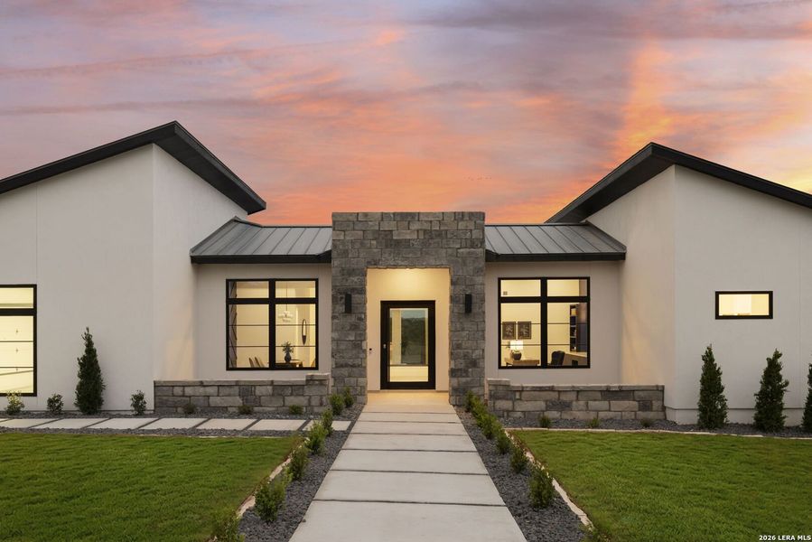 Front exterior of a new home in , San Antonio, TX, highlighting curb appeal (Image 1). Front exterior of a new home in , San Antonio, TX, highlighting curb appeal (Image 1).