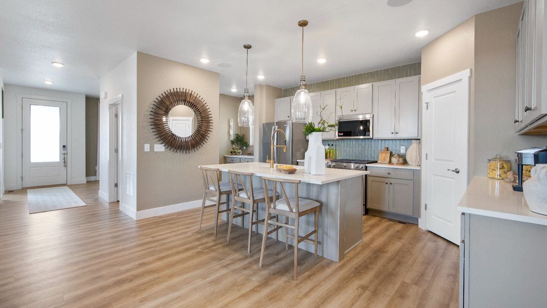 Furnished interior view inside a new home in Windler Single Family Homes, Aurora (Image 14). Furnished interior view inside a new home in Windler Single Family Homes, Aurora (Image 14).