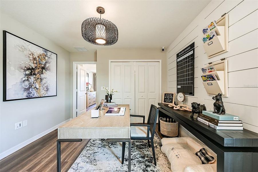 Furnished interior view inside a new home in Towns at Riverwalk: Lake Monroe TH, Sanford (Image 15). Furnished interior view inside a new home in Towns at Riverwalk: Lake Monroe TH, Sanford (Image 15).