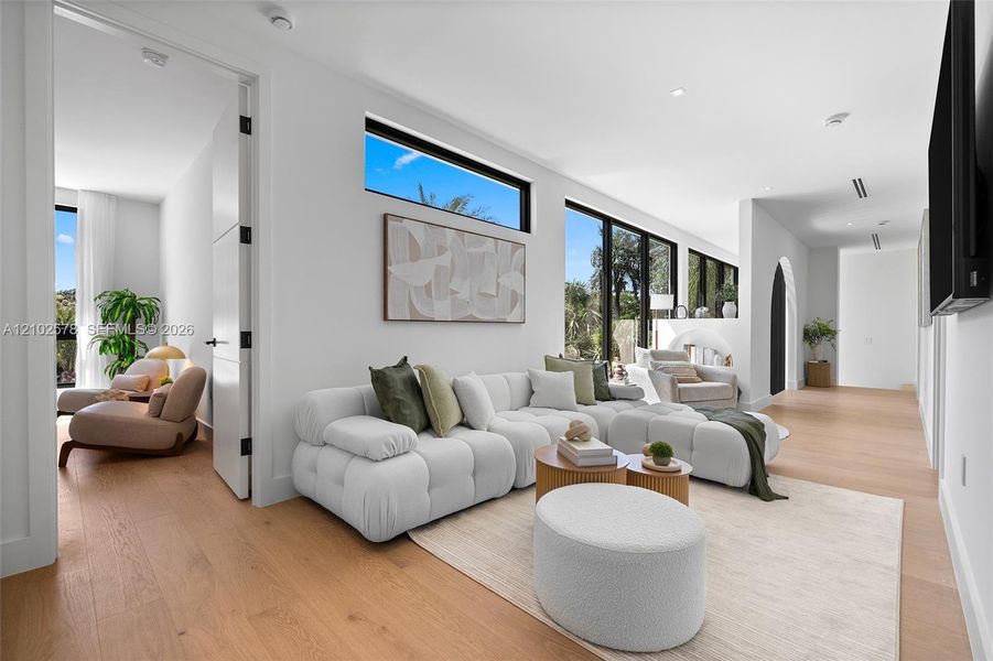 Furnished interior view inside a new home in , Miami (Image 13).