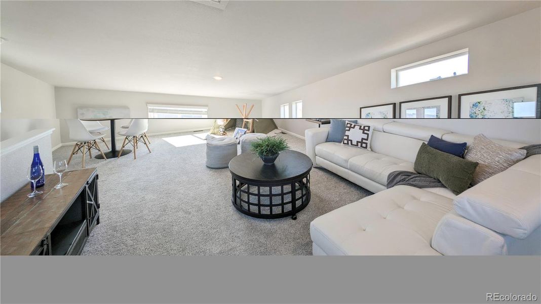 Furnished interior view inside a new home in Thompson River Ranch, Johnstown (Image 23).