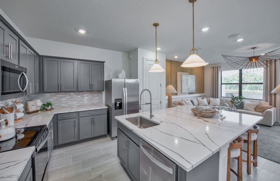 Representative furnished interior of a home built from the Nautical by Pulte Homes in Vida's Way, Wesley Chapel (Image 5).