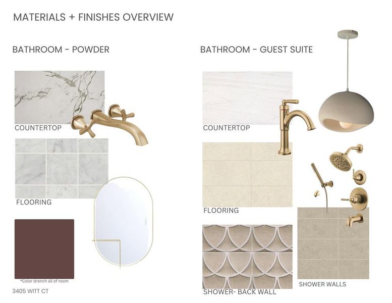 Sample of building materials used in homes in Ferguson Place, Grapevine (Image 5).