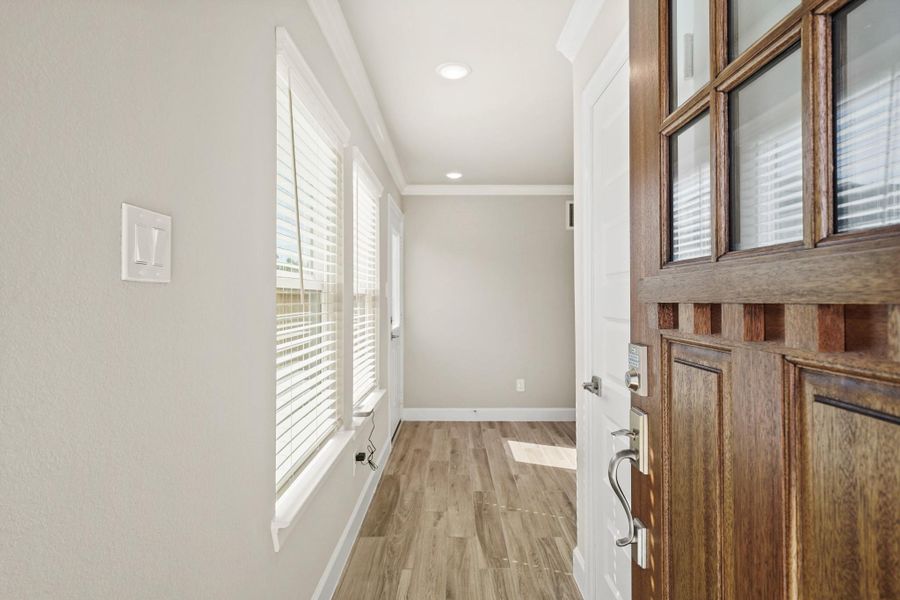 Welcoming entrance (*Photo not of actual home and used for illustration purposes only.)Charming dining area (*Photo not of actual home and used for illustration purposes only.)Lovely kitchen (*Photo not of actual home and used for illustration purposes only.)Stylish kitchen (*Photo not of actual home and used for illustration purposes only.)Serene primary suite (*Photo not of actual home and used for illustration purposes only.)Primary bath with dual sinks, tub, and separate shower (*Phot