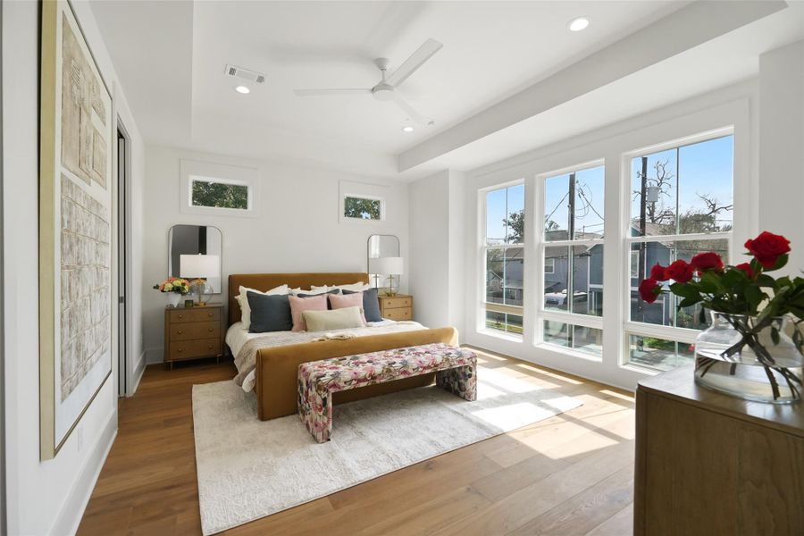 Furnished interior view inside a new home in , Houston (Image 29).