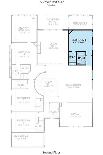 2D floor plan layout for the Westwood by Landon Homes in Estate 64s, Frisco, TX (Image 14). 2D floor plan layout for the Westwood by Landon Homes in Estate 64s, Frisco, TX (Image 14).