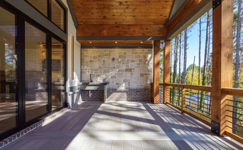 Exterior details and patio area of a home in , Cumming (Image 37).