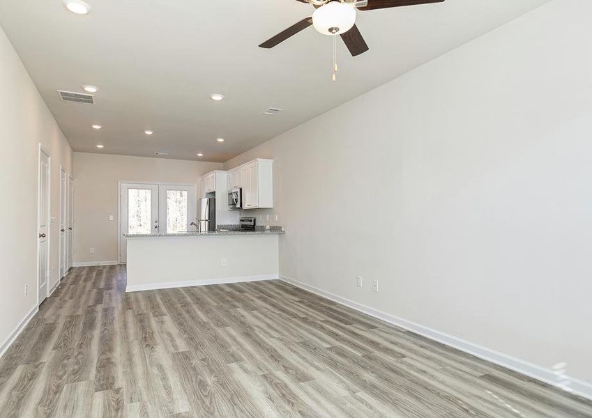 Representative unfurnished interior of a home built from the Dogwood by LGI Homes in Silverton Townhomes at Bryant Lake, LaGrange (Image 13).