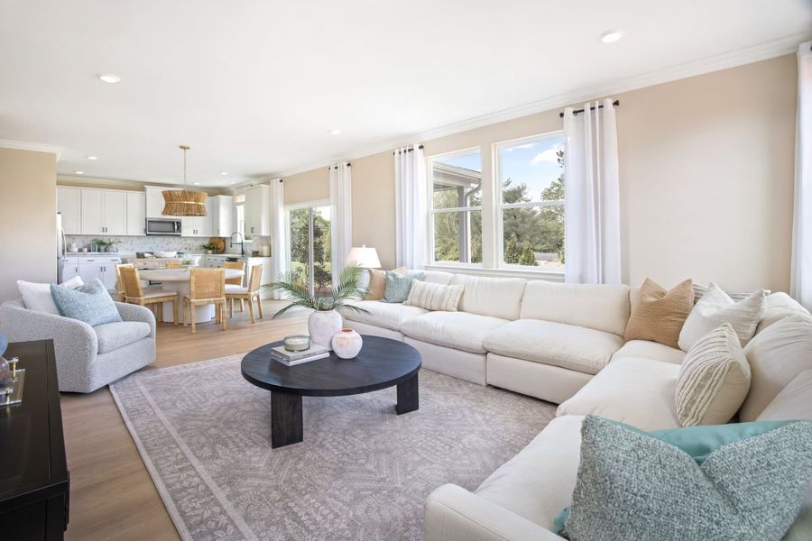 Representative furnished interior of a home built from the Plan 2177 Modeled by KB Home in Wellington Pointe Classic Series, Monroe (Image 5).