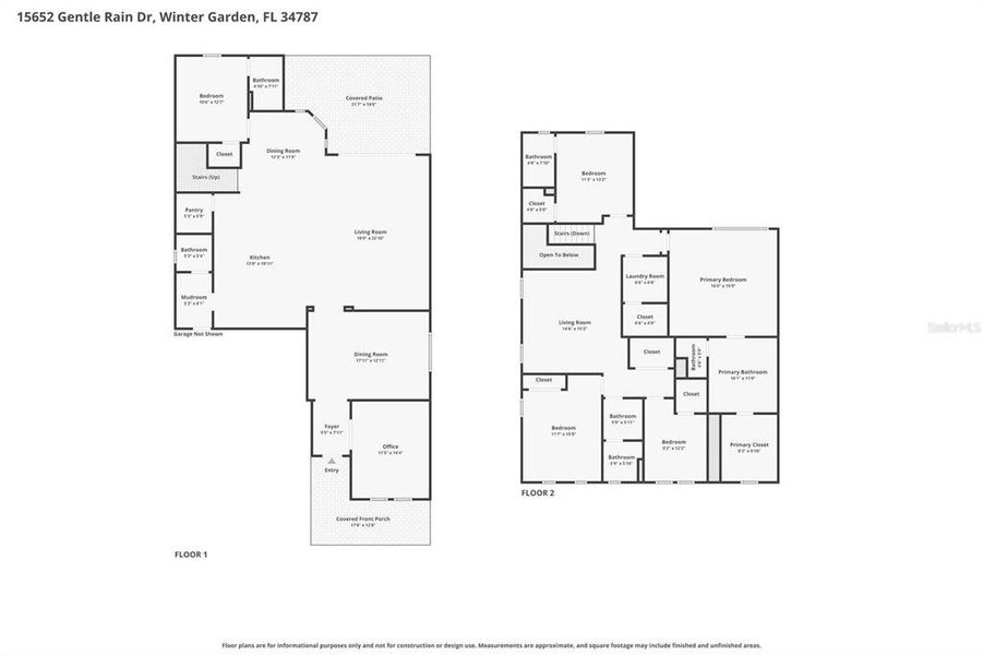 2D floor plan layout of this home in , Winter Garden, FL (Image 7).
