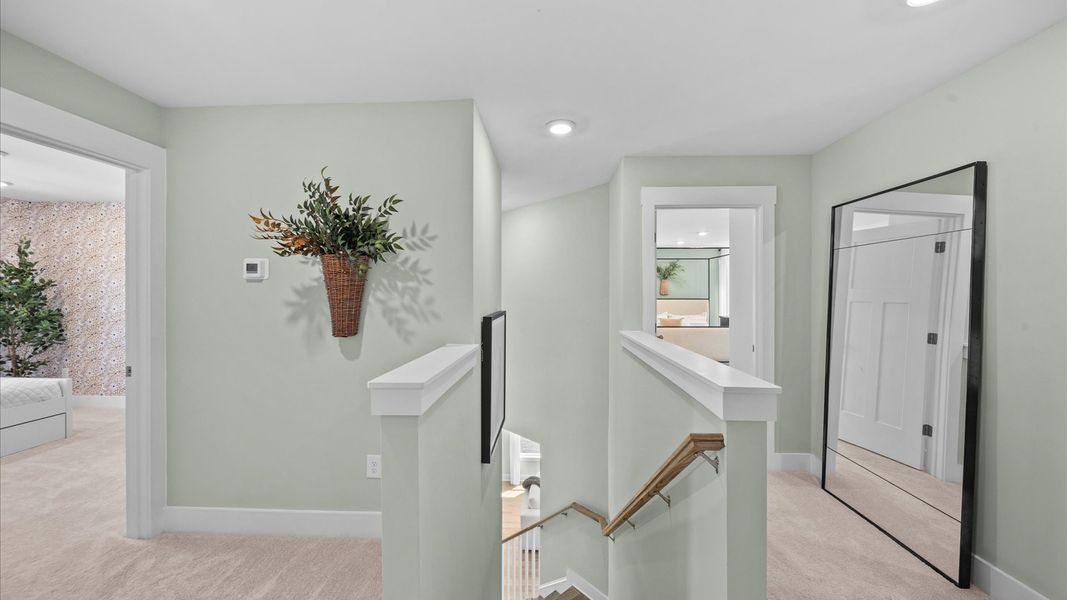 Furnished interior view inside a new home in Creeks at Midway, Anderson (Image 17).