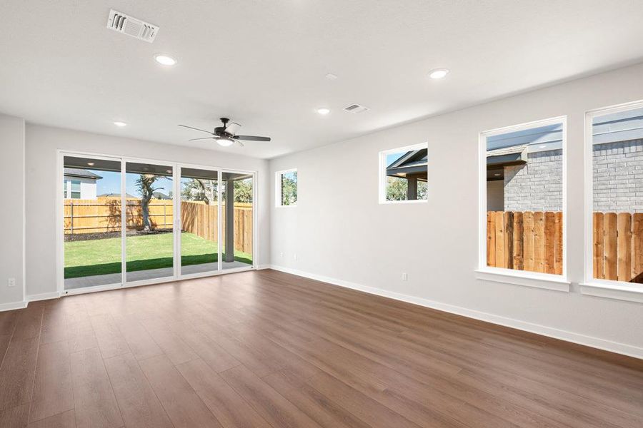 Spacious, unfurnished interior of a new home in Terrace Collection at Heritage, Dripping Springs (Image 27). Spacious, unfurnished interior of a new home in Terrace Collection at Heritage, Dripping Springs (Image 27).