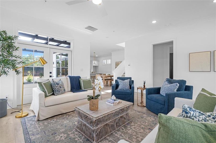 Furnished interior view inside a new home in Foxhall Residences, Douglasville GA, Douglasville (Image 35).