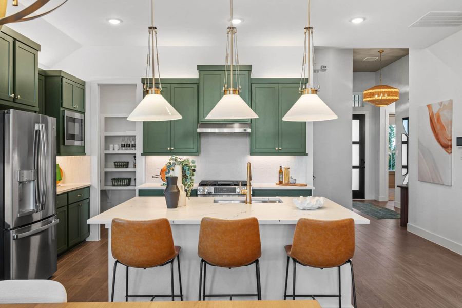 Furnished interior view inside a new home in Beacon Point, Texas City (Image 14).