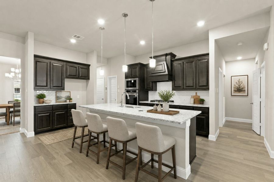 Furnished interior view inside a new home in Westside Preserve, Midlothian (Image 8).