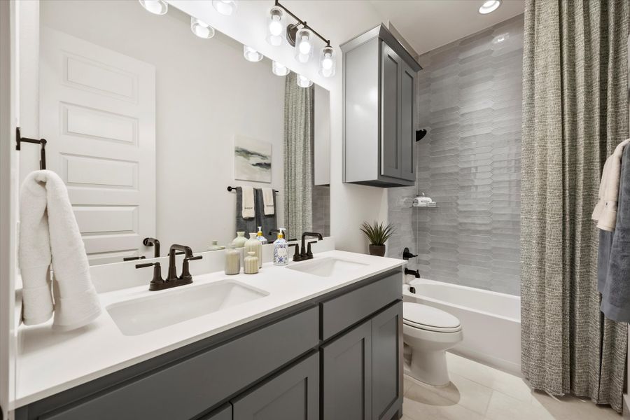 Representative furnished interior of a home built from the Marshall by Windsor Homes in Anna Town Square, Anna (Image 34).