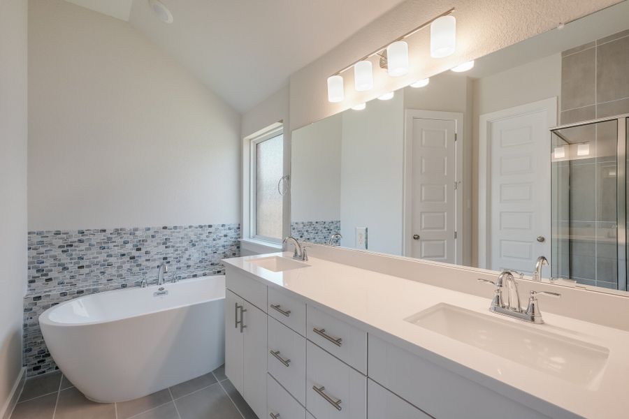 Furnished interior view inside a new home in Veramendi, New Braunfels (Image 14).