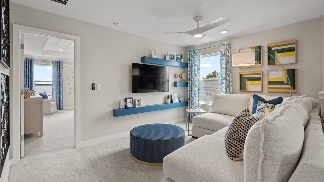 Furnished interior view inside a new home in Willowbrook North, Winter Haven (Image 33). Furnished interior view inside a new home in Willowbrook North, Winter Haven (Image 33).