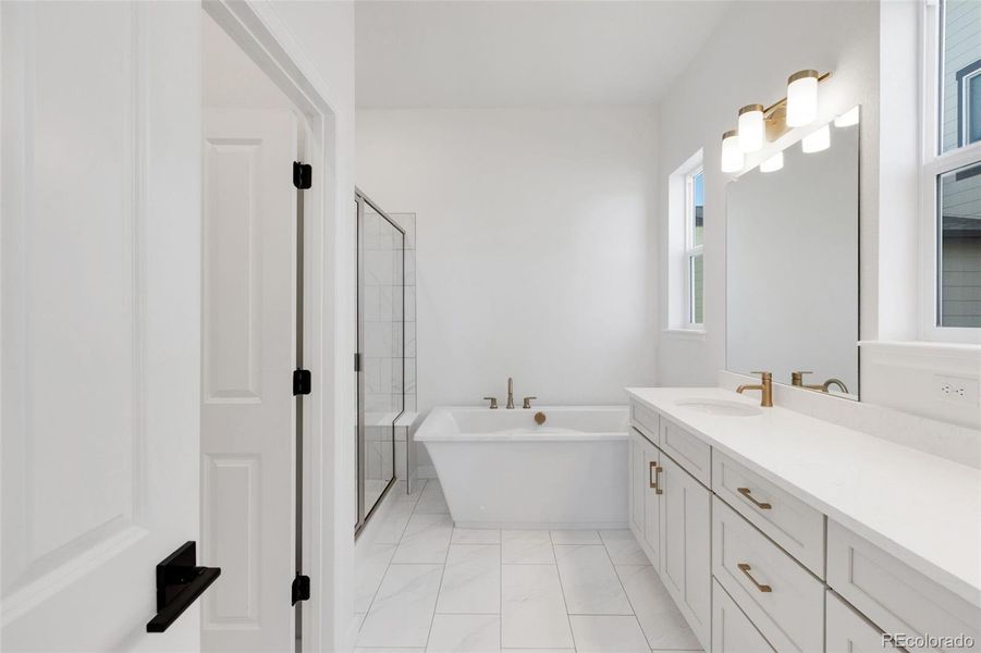 Furnished interior view inside a new home in Highlands Preserve, Mead (Image 14).