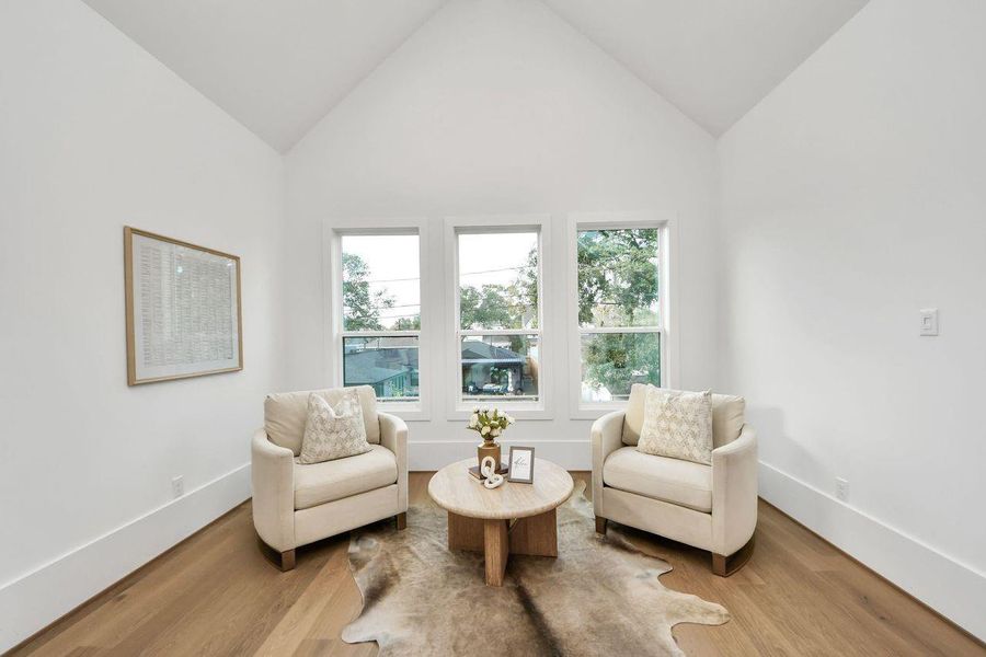 Furnished interior view inside a new home in , Houston (Image 37).